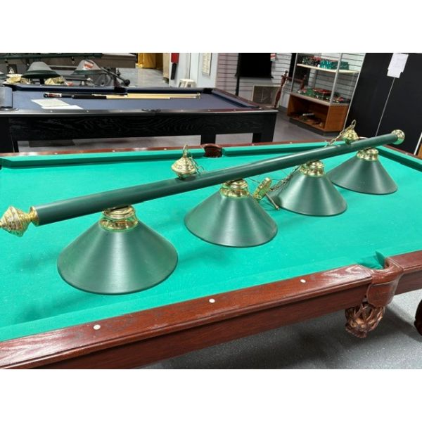 Long 4 shade billiard pool table lamp for better more even lighting or for use with snooker table Pic 2