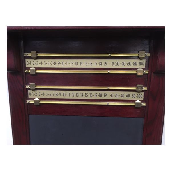 Large billiard cue and pool table accessories wall rack - 4