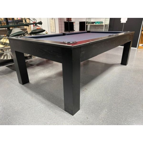 Majestic Billiard Mensa Black used pool table with natural quarried 7 foot slate play surface