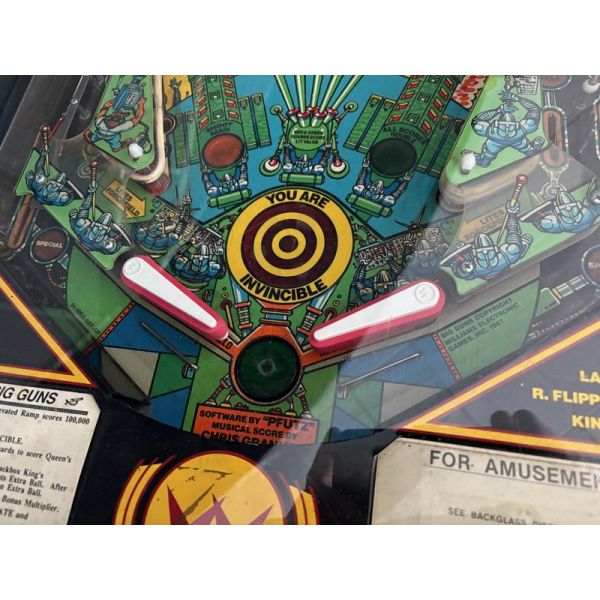 Pinball machine needing repair or arcade technician to fix or restore