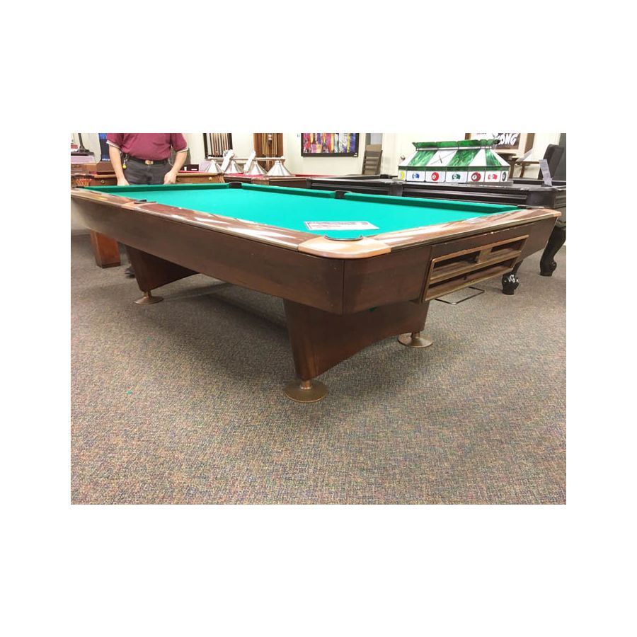 Brunswick Gold Crown 9 Foot Used Classic Vintage Antique Slate Pool Table