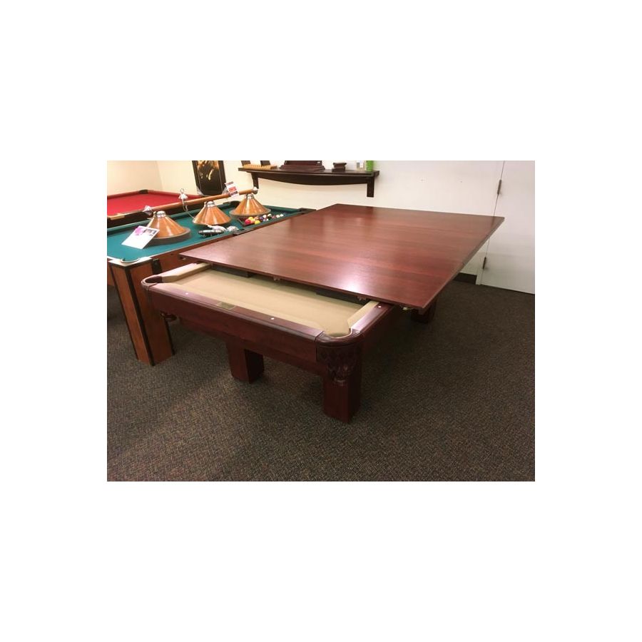 Dining table top or card game surface for pool table