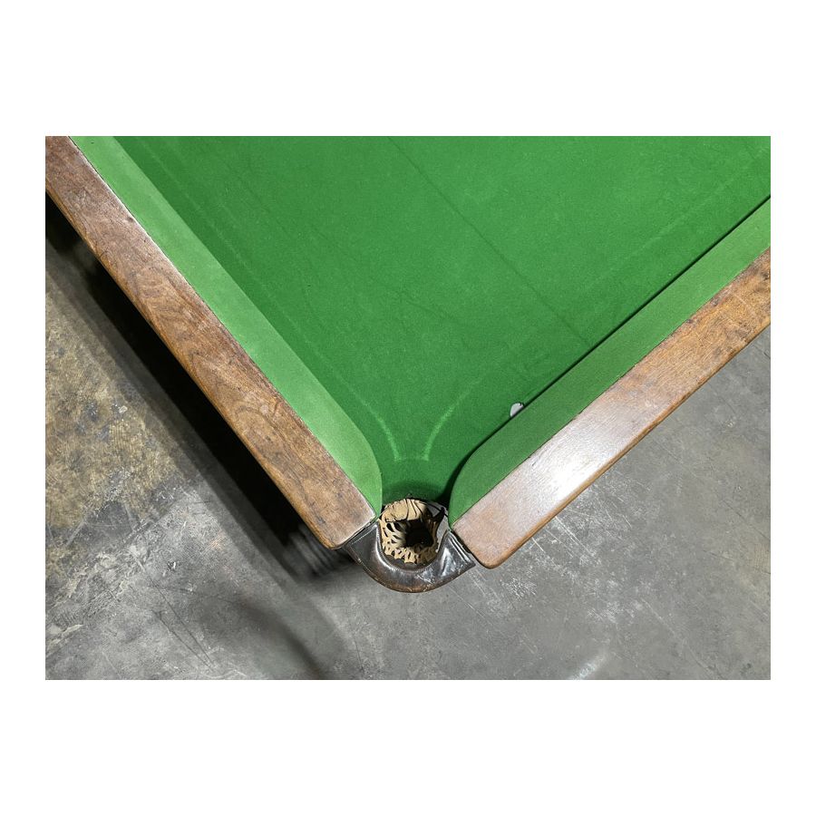 Antique British Billiard Company 6 x 12 foot format snooker