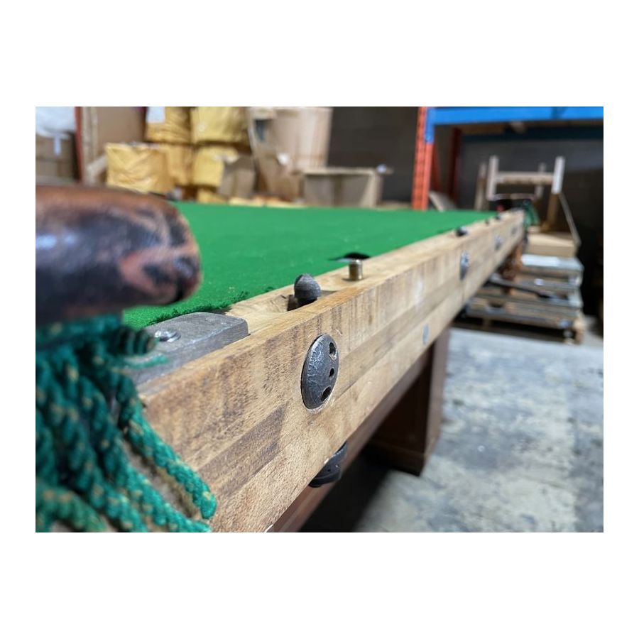 Brunswick Billiards Antique 10 foot convertible pool table and