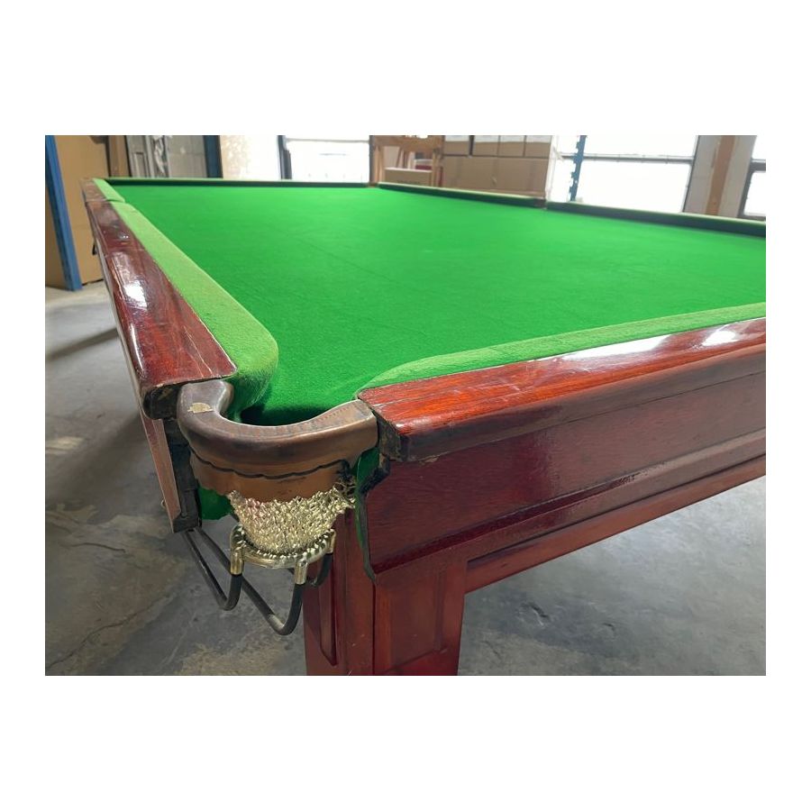 Burroughs and Watts Antique 12 foot snooker table with