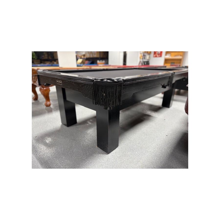 Palason Deluxe 8 foot used pool table with 3-piece 8 x 4 foot natural ...