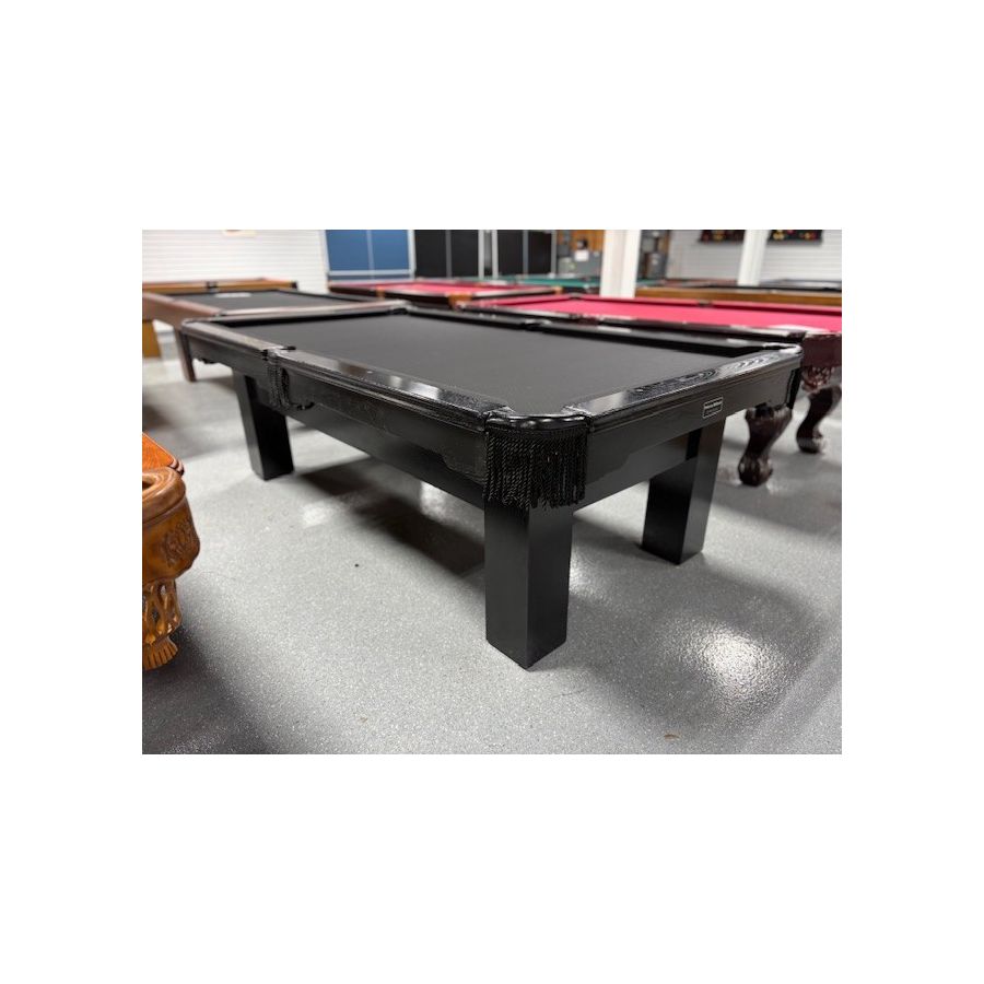 Palason Deluxe 8 foot used pool table with 3-piece 8 x 4 foot natural ...