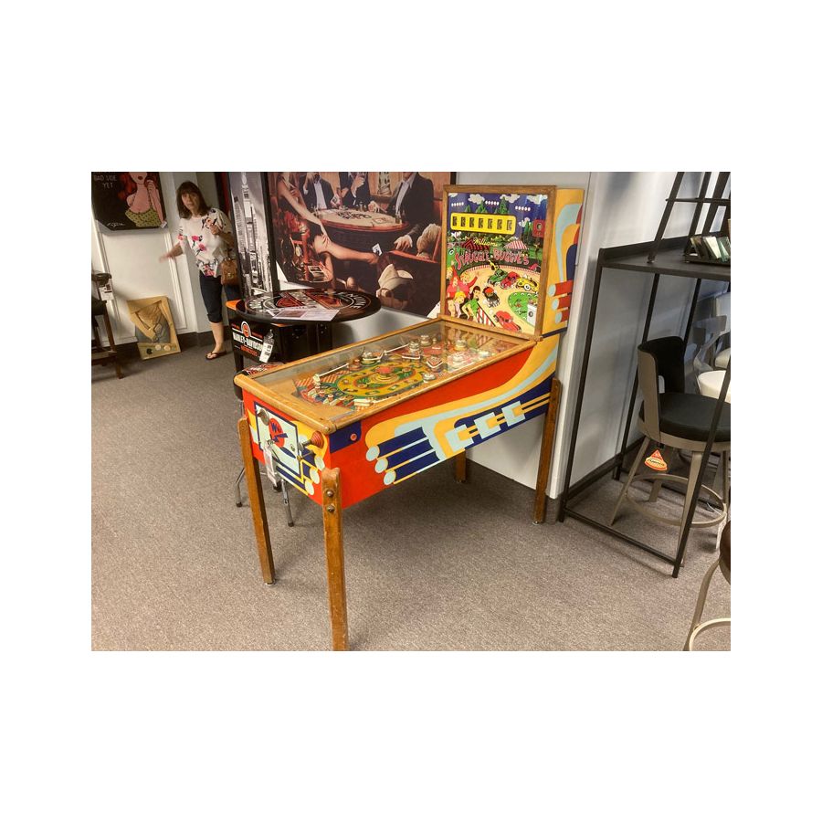 Rare vintage antique 1953 Williams Struggle Buggies woodrail pinball