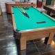 Used 8 foot Canada Billiard Royal Oak pool table with 3/4 inch slate and genuine leather pockets Code : TABLELIQSTH100
Made with a combination of Solid Oak wood, Oak Veneer laminate and stratified wood. In excellent condition. Has new rubber rails, new C