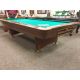 Brunswick Gold Crown 9 foot used classic vintage antique slate pool table  - Side angle view