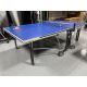 Used Cornilleau Model 250 ping-pong table tennis game on casters wheels Code : GAME082PPTBL
Wheels are lockable, surfaces are upright foldable for storage or solo play on one side.
Includes two used paddles, a net and balls.