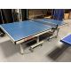 ACE ITTF upright foldable Competition Quality used Ping-Pong table with locking wheels Code : GAME088PPTBL
Extremely sturdy frame and top, foldable for upright storage or solo play on one side.
Includes two used paddles, net and balls