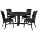 Legacy Heritage 3 in 1 reversible Bumper Pool, poker table and dining table surface set with 4 chairs. Made of solid hardwood with Graphite Black finish. Including 2 cues, a set of bumper pool balls and chalk.

Dimensions : 54