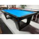 Used 8 foot Majestic Louisiane Pool Table with 3/4 inch and competition grade Simonis billiard cloth Code : TABLE412MAJ8P
Made with solid hardwood and engineered woods with Black finish, natural quarried 3/4 inch slate and Simonis Blue competition grade 