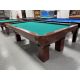 Palason Billiards St-Laurent model used 8 foot pool table with 1 natural slate Code : TABLE460PAL8P
Made in Canada with 1 inch thick slate, hardwood and engineered wood, leather pockets and Green billiard cloth. 