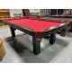 Majestic Demo 8 foot demonstrator pool table with 3/4 inch thick natural slate Code : TABLE480MAJ8P
Made with 3/4 inch thick slate, hardwood and engineered wood in Black finish, square legs, genuine leather black pockets and Burgundy billiard cloth. Code