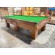 Brunswick Billiards Antique 10 foot convertible pool table and Carom table Code : TABLE507BR10PC - Please note that despite it's 10 foot format, this is not a snooker table. It is a very unique and very rare pool table with standard open corner pockets 