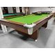 National Concord used oversized 8 foot pool table with 1 inch slate and Rosewood finish Code: TABLE556NAT8osP
Made with engineered woods, durable Rosewood finish Melamine simulated wood surface, natural quarried 1 inch slate, inset pockets and Championsh