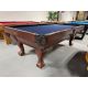 Canada Billiard Americana Walnut finish natural quarried 8 foot slate used pool table TABLE563CBB8P
Made with hardwood, Walnut finish, natural quarried 1 inch thick slate, genuine leather pockets, Championship Invitational stain protected billiard cloth.