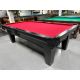 Used 8 foot Brunswick Bayfield Pool Table with 1 inch slate and Red Billiard cloth Code : TABLE607BRU8P
Made with solid hardwood and engineered woods with Black finish, genuine leather pockets with fringes, natural quarried 1 inch slate and Championship