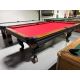 Used 8 foot Brunswick Bayfield 1 inch thick slate Pool Table with Red Billiard cloth Code TABLE607BRU8P
Made with solid hardwood and engineered woods with Black finish, genuine leather pockets with fringes, natural quarried 1 inch slate and Championship