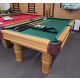 Canada Billiards 7 foot Solid Hardwood used pool table with 1 inch slate, leather pockets and choice of cloth colour Code: TABLELIQ131 Made of solid hardwood and engineered woods, leather pockets with fringe. Includes a one year warranty and your choice o
