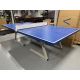 Used outdoor ping-pong table tennis game. Very sturdy construction. Includes a used set of paddles and balls.
