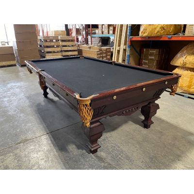 Extremely rare Antique Brunswick Billiards 9 foot Pool Table from the late 1800's with Mahogany finish Code : TABLE571BRU9P