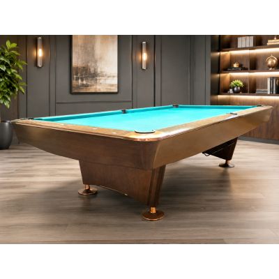 Used 9 foot Brunswick Gold Crown competition-grade pool table with 1-inch natural slate Code: TABLE610BRU9P 
