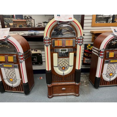 Several Crosley jukeboxes for sale Radio, CD and/or Bluetooth • Factory seconds • Returns • Imperfections