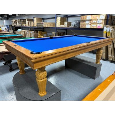 Beach Manufacturing Versaille model used 8 foot Pool Table with 1 inch slate and Royal Blue billiard cloth Code : TABLE581BEACH8P