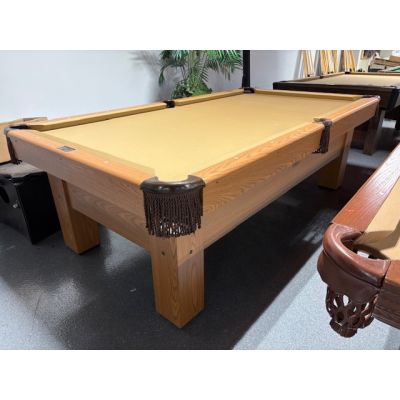 Canada Billiards Oak Beauty used 8 foot pool table with natural quarried slate Code : TABLE537CBB8P