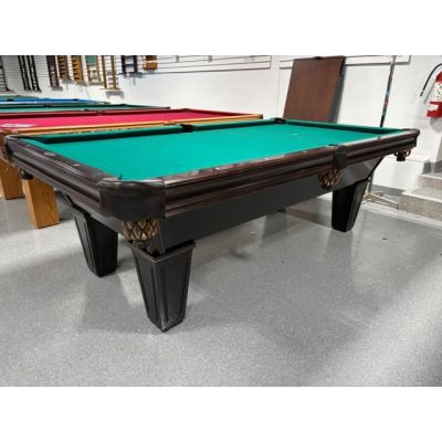 Used 8 foot Brunswick Brookstone Cherry Finish Pool Table with 1 inch slate and Green billiard cloth Code : TABLE584BRU8P