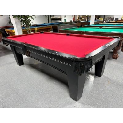 Used 8 foot Brunswick Bayfield Pool Table with 1 inch slate and Red Billiard cloth Code : TABLE607BRU8P