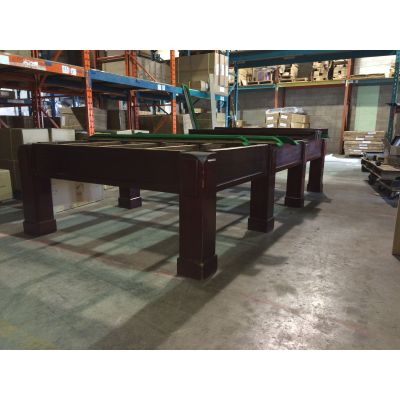 12 foot vintage antique snooker table made by Burroughs and Watts LTD TABLE225BW12S